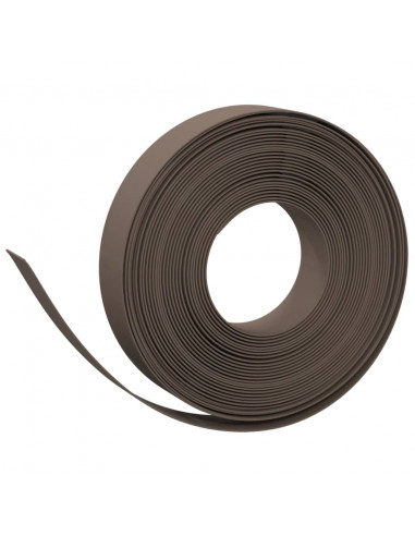 Bordature da Giardino 3 pz Marroni 10 m 10 cm in Polietilene