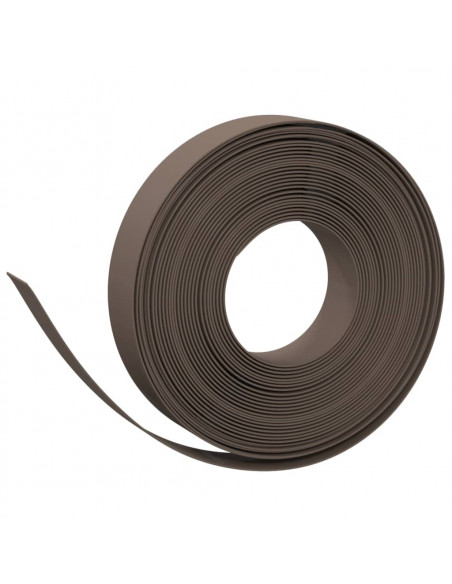 Bordature da Giardino 3 pz Marroni 10 m 10 cm in Polietilene