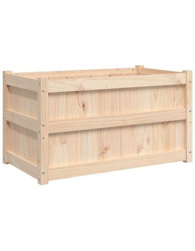Fioriera da Giardino 90x50x50 cm in Legno Massello di Pino