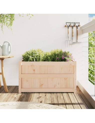 Fioriera da Giardino 90x50x50 cm in Legno Massello di Pino