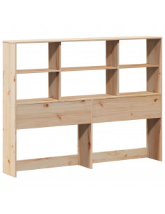 Letto Libreria senza Materasso 120x200cm Legno Massello di Pino