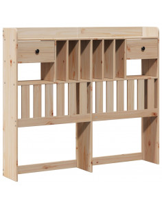 Letto Libreria senza Materasso 135x190 cm in Legno di Pino