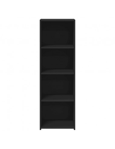 Credenza Nera 40x41x124 cm in Legno Multistrato