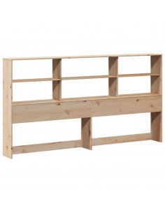 Letto Libreria senza Materasso 180x200 cm in Legno di Pino