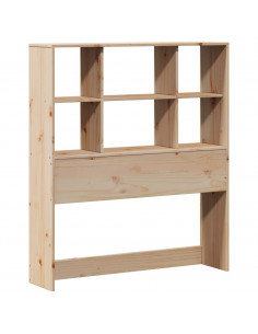 Letto Libreria senza Materasso 90x200 cm Legno Massello Pino