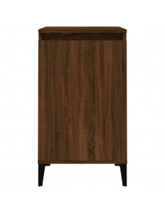 Comodini 2 pz Rovere Marrone 40x35x70 cm in Legno Multistrato 2