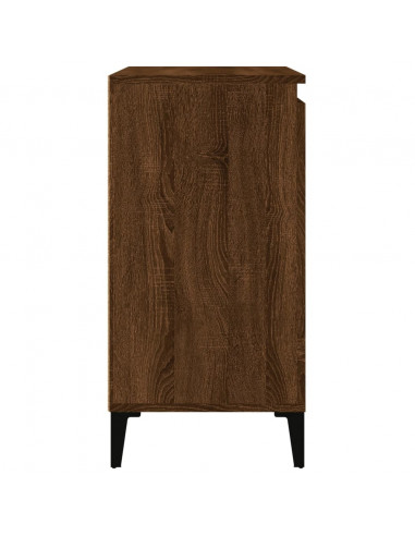 Comodini 2 pz Rovere Marrone 40x35x70 cm in Legno Multistrato