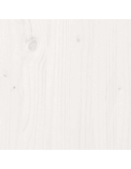 Letto Libreria senza Materasso Bianco 135x190 cm Legno di Pino