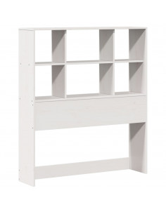 Letto Libreria senza Materasso Bianco 90x190 cm Massello Pino