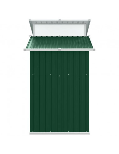 Capanno da Giardino Verde 207x130x208,5 cm Acciaio Zincato