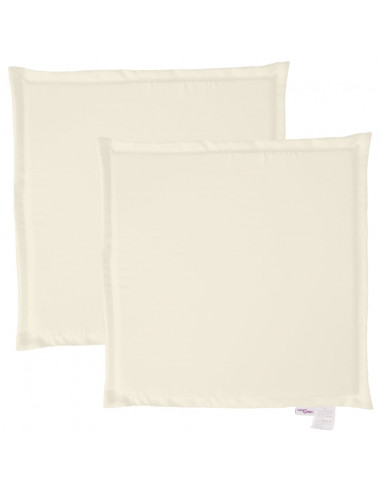 Imbottitura per Seduta Giardino 2pz Crema 45x45x2 cm Quadrata