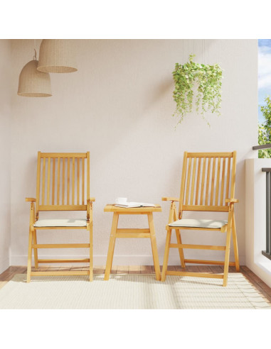 Imbottitura per Seduta Giardino 2pz Crema 45x45x2 cm Quadrata