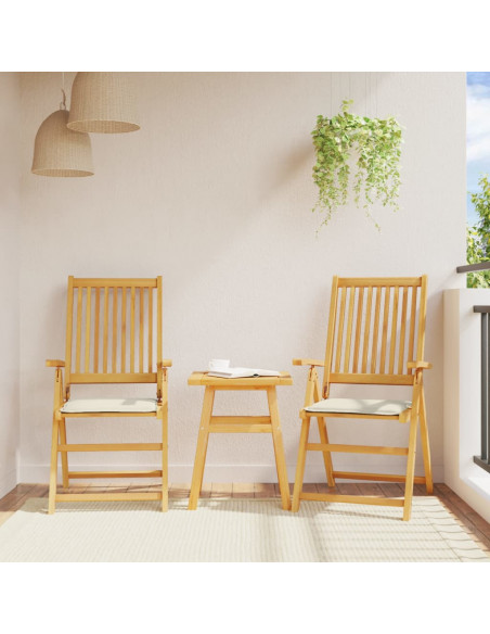 Imbottitura per Seduta Giardino 2pz Crema 45x45x2 cm Quadrata