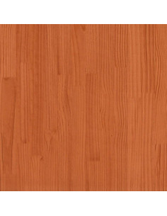 Letto Libreria senza Materasso Marrone Cera 140x190 cm Legno