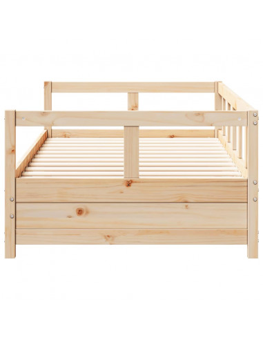 Dormeuse Naturale 90x200 cm in Legno Massello di Pino