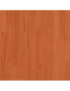 Letto Libreria senza Materasso Marrone Cera 180x200 cm in Pino