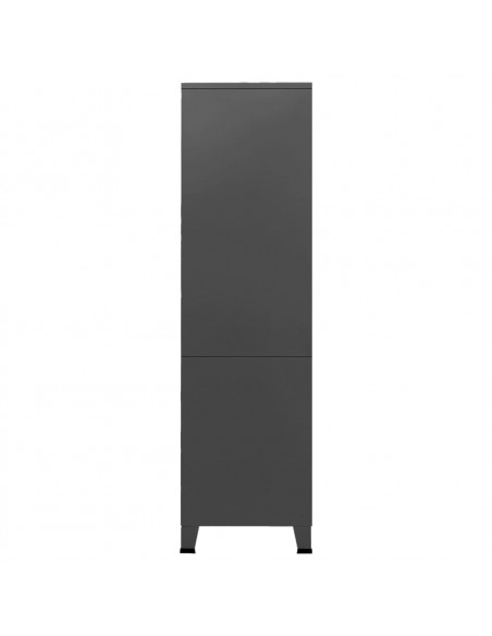 Armadio Antracite Industriale 90x50x180 cm in Metallo