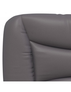 Letto Materasso Grigio 100x200 cm in Similpelle