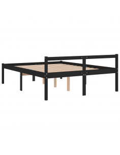 Letto per Anziani 150x200 cm King in Legno Massello di Pino