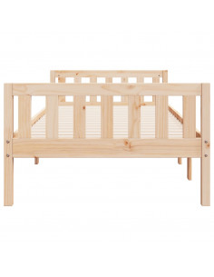 Letto per Bambini senza Materasso 75x190 cm Legno Massello Pino