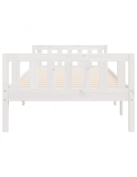 Letto per Bambini senza Materasso Bianco 75x190cm Massello Pino