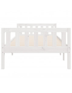 Letto per Bambini senza Materasso Bianco 90x190cm Massello Pino