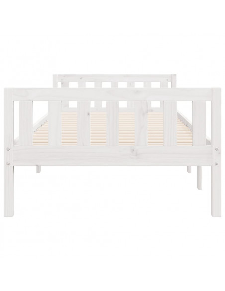 Letto per Bambini senza Materasso Bianco 90x190cm Massello Pino
