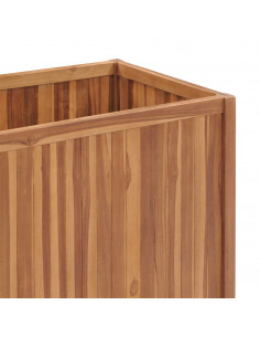 Letto Rialzato 100x50x70 cm in Legno Massello di Teak