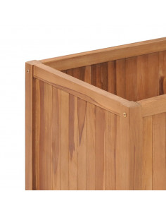 Letto Rialzato 150x50x70 cm in Legno Massello di Teak