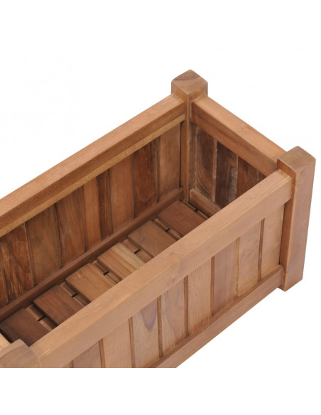 Letto Rialzato 50x25x25 cm in Legno Massello di Teak