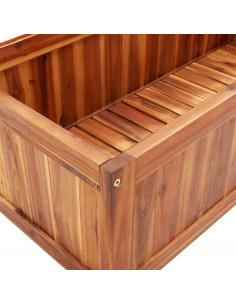 Letto Rialzato con Graticcio 85x38x150 cm in Massello di Acacia