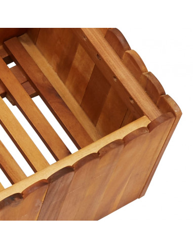 Letto Rialzato da Giardino 100x30x25 cm in Massello di Acacia