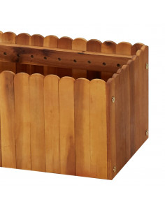 Letto Rialzato da Giardino 200x30x25 cm in Massello di Acacia