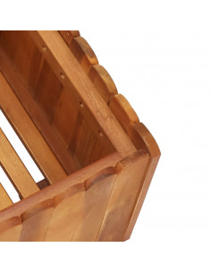 Letto Rialzato da Giardino 50x30x25 cm Legno Massello di Acacia