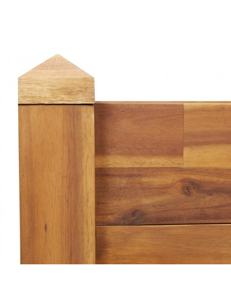 Letto Rialzato da Giardino 60x60x44 cm in Legno Massello d'Acacia