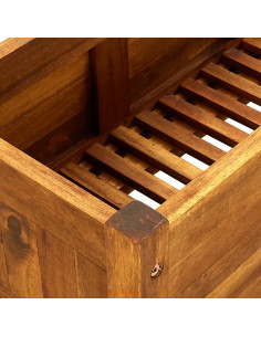 Letto Rialzato da Giardino in Legno di Acacia 100x30x25 cm