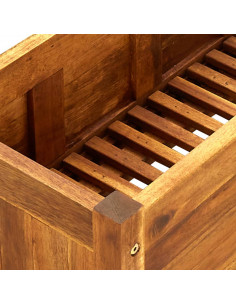 Letto Rialzato da Giardino in Legno di Acacia 150x30x25 cm