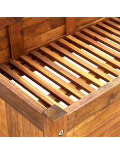 Letto Rialzato da Giardino in Legno di Acacia 200x50x25 cm