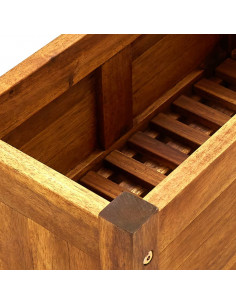 Letto Rialzato da Giardino in Legno di Acacia 50x25x25 cm