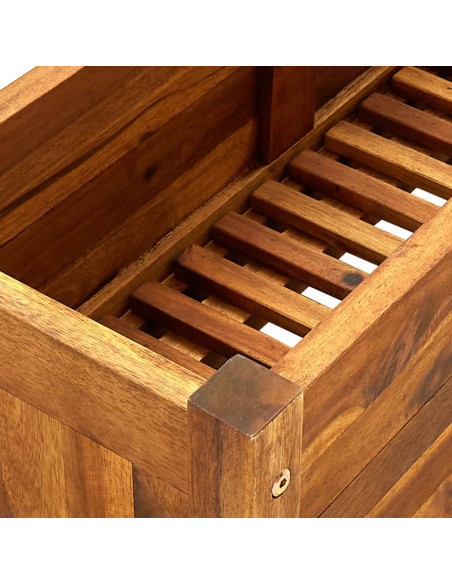 Letto Rialzato da Giardino in Legno di Acacia 76x27,6x25 cm