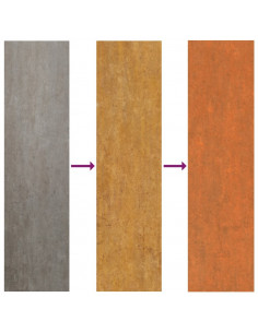 Letto Rialzato da Giardino Ruggine 160x40x77 cm Acciaio Corten