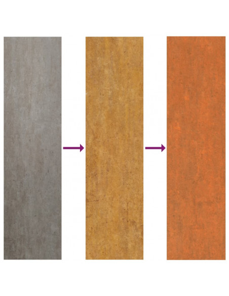 Letto Rialzato da Giardino Ruggine 160x40x77 cm Acciaio Corten