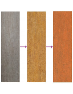 Letto Rialzato da Giardino Ruggine 320x80x45 cm Acciaio Corten