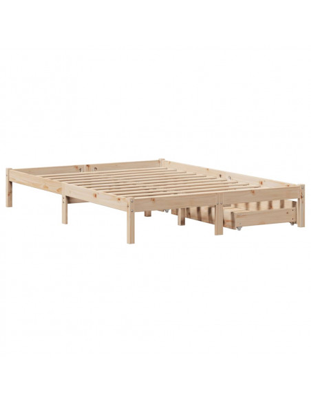 Letto senza Materasso 120x190 cm in Legno Massello di Pino