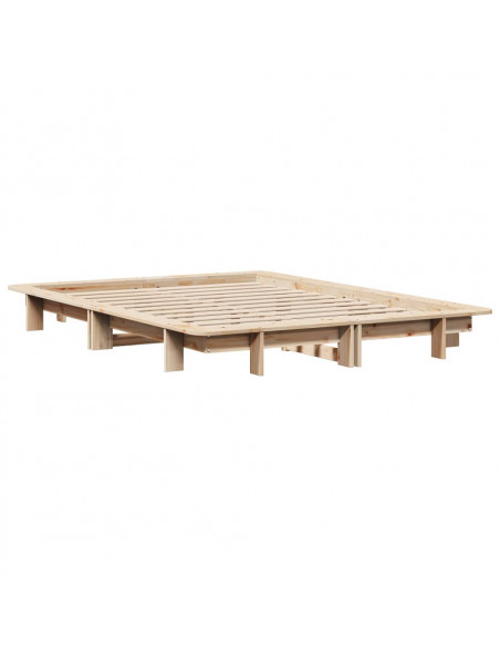 Letto senza Materasso 120x190 cm in Legno Massello di Pino