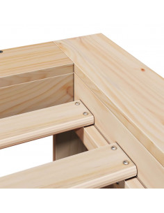 Letto senza Materasso 120x190 cm in Legno Massello di Pino