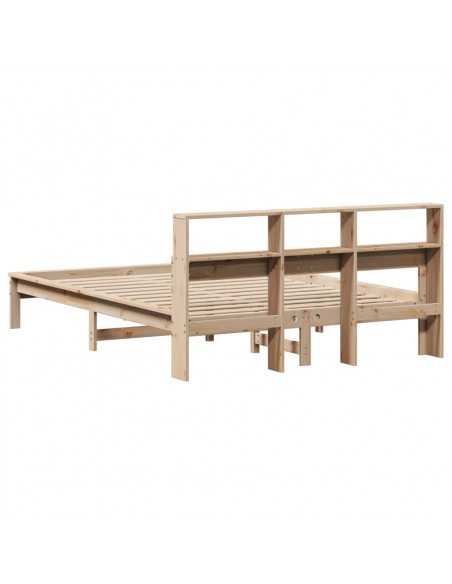 Letto senza Materasso 135x190 cm in Legno Massello di Pino