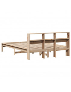 Letto senza Materasso 140x200 cm in Legno Massello di Pino