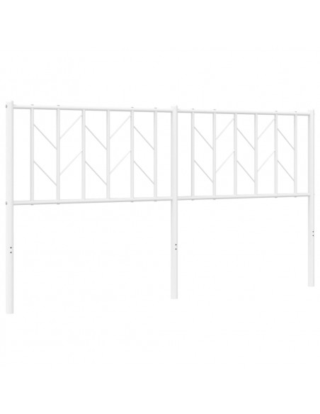 Testiera in Metallo Bianco 160 cm