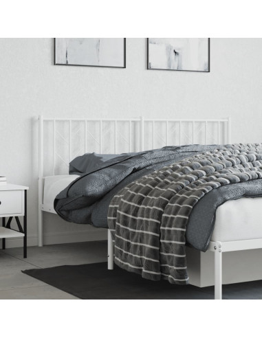 Testiera in Metallo Bianco 160 cm